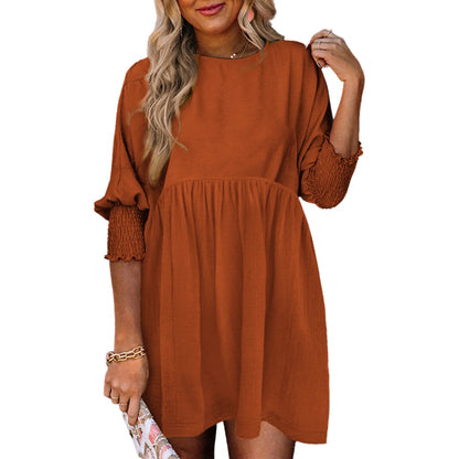 ☀️ Flowy Summer Mini Dress 👗 Casual Loose Fit Swing Sundress For Beach & Daily Wear ✨
