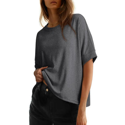 Women's Oversized T-Shirt | Soft Loose Fit Casual Crew Neck Basic Tee for Everyday Wear