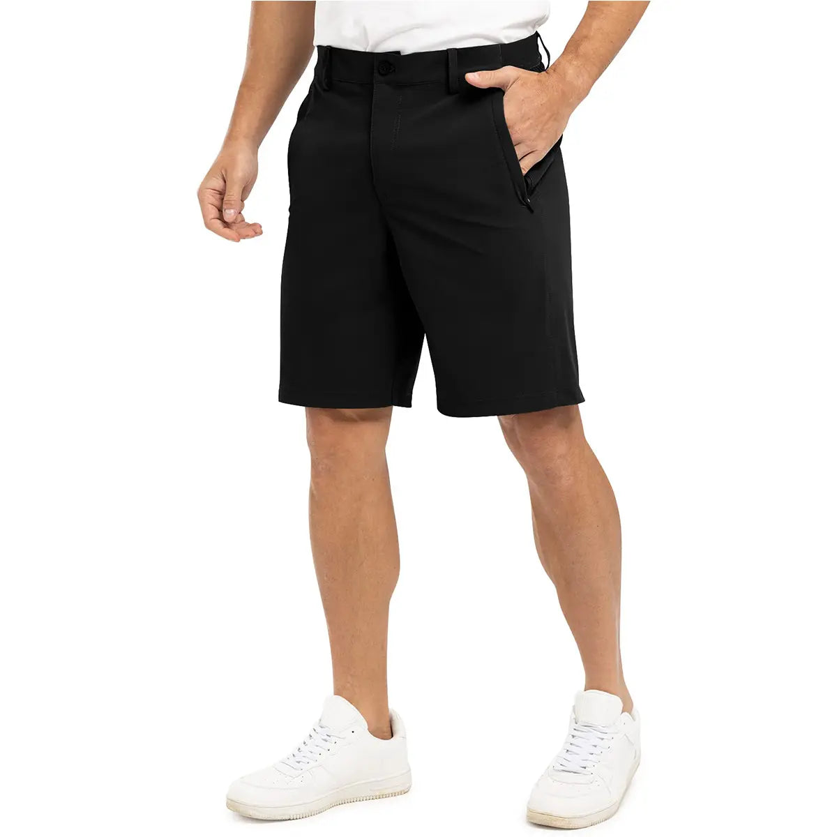 Men's 9" Golf Shorts Quick-Dry Stretch Lightweight Casual Work Shorts with 3 Pockets