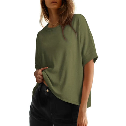 Women's Oversized T-Shirt | Soft Loose Fit Casual Crew Neck Basic Tee for Everyday Wear
