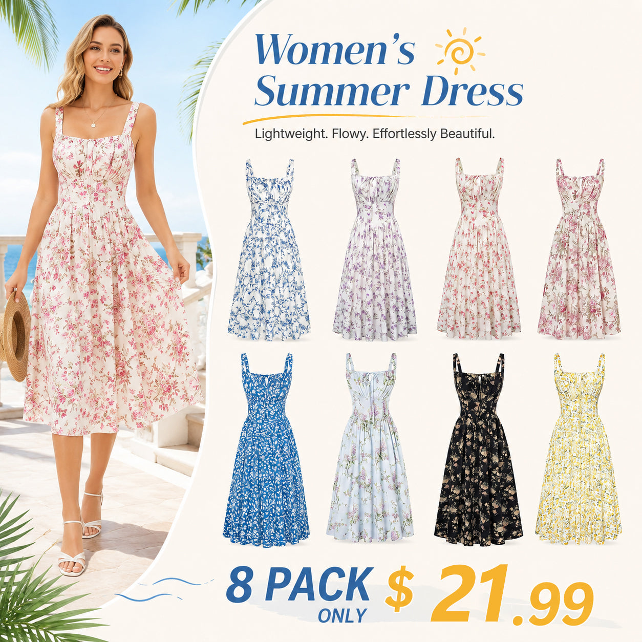 ✨ The Dress Everyone Will Ask About | Flattering Floral Corset Style|10K+SOLD!