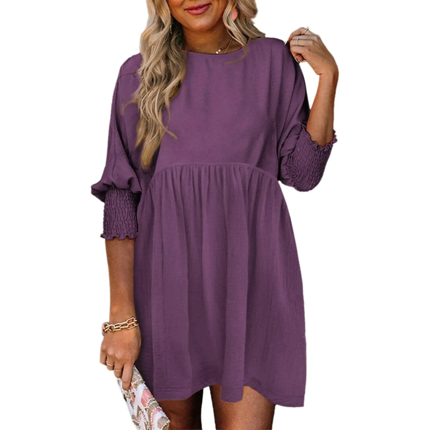 ☀️ Flowy Summer Mini Dress 👗 Casual Loose Fit Swing Sundress For Beach & Daily Wear ✨
