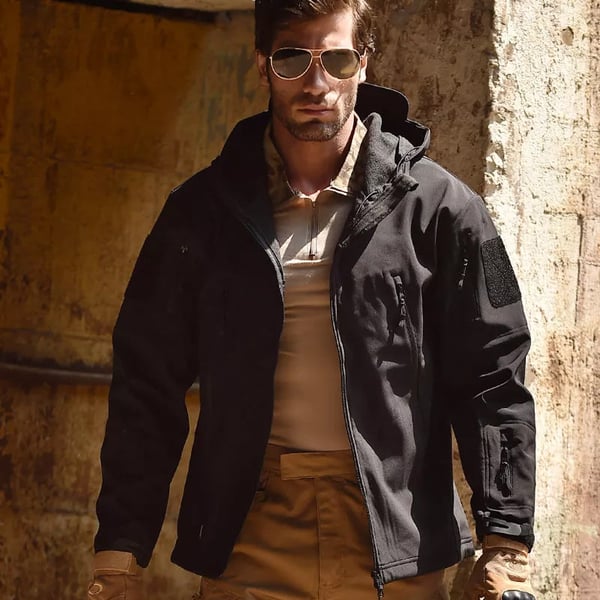 Hot Seller🔥Men's Waterproof Windproof Jacket – Warm Fleece Lined, Adjustable