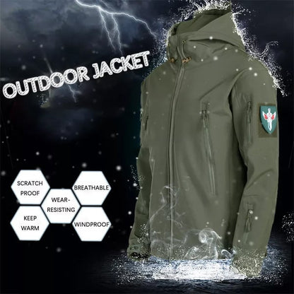 Hot Seller🔥Men's Waterproof Windproof Jacket – Warm Fleece Lined, Adjustable