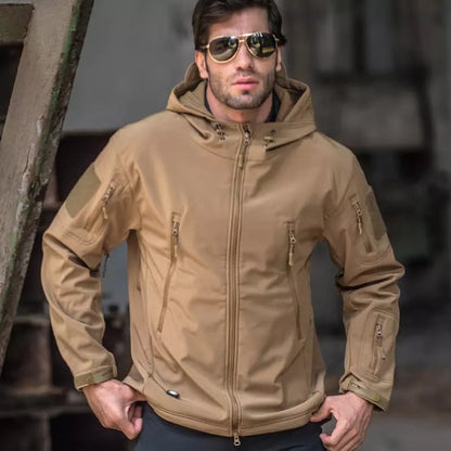 Hot Seller🔥Men's Waterproof Windproof Jacket – Warm Fleece Lined, Adjustable