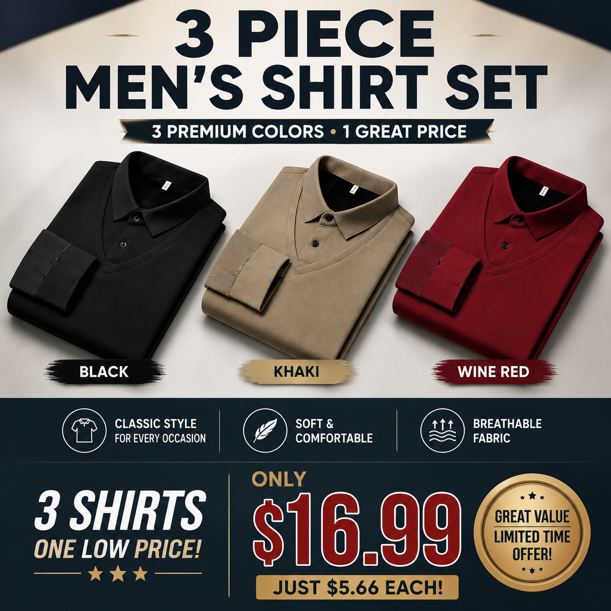 ⌛Limited-Time Offer🛍️Men's False Two-Piece Long Sleeve Top