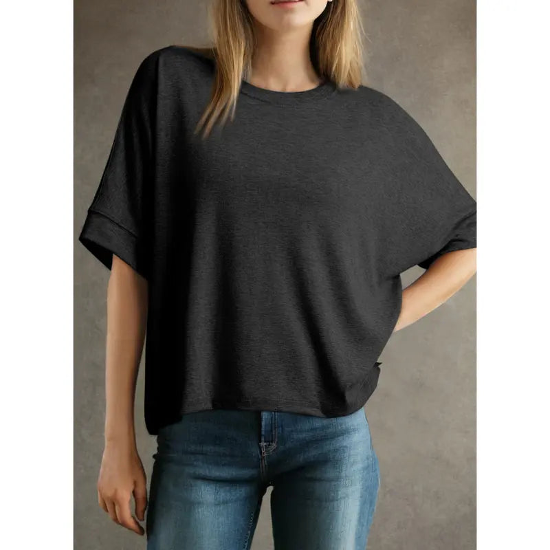 Women's Oversized T-Shirt | Soft Loose Fit Casual Crew Neck Basic Tee for Everyday Wear