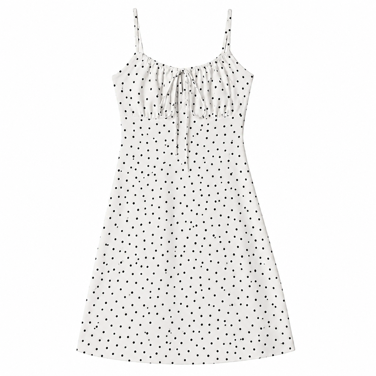 Women's Floral Slip Dress – Square Neck Spaghetti Strap Bodycon Sundress with Adjustable Straps, Tie Front, Y2K Summer Casual Dress