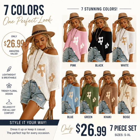 Women's Lightweight Crochet Sweater Floral Knit Summer Top Short Sleeve Beach Cover Up Casual Loose Pullover