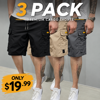 Men's Multi-Pocket Cargo Shorts Comfortable & Stylish