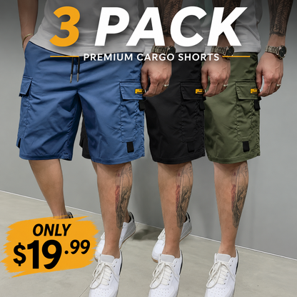 Men's Multi-Pocket Cargo Shorts Comfortable & Stylish