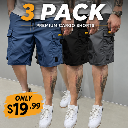 Men's Multi-Pocket Cargo Shorts Comfortable & Stylish