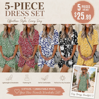 5-Piece Floral Prints