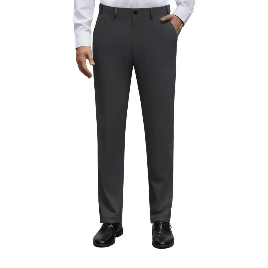 Men's Stretch Dress Pants – No Iron, Wrinkle-Resistant Business Casual Golf Pants with Expandable Waist