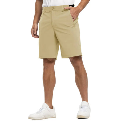 Men's 9" Golf Shorts Quick-Dry Stretch Lightweight Casual Work Shorts with 3 Pockets