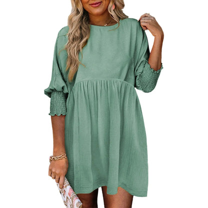 ☀️ Flowy Summer Mini Dress 👗 Casual Loose Fit Swing Sundress For Beach & Daily Wear ✨