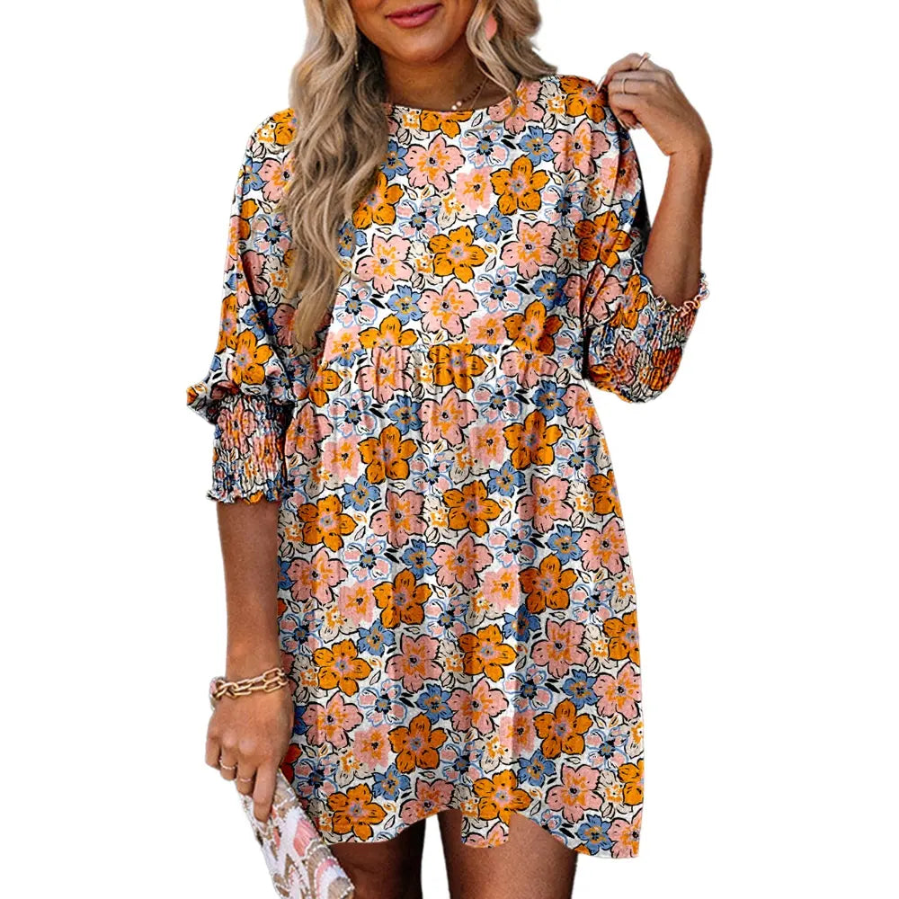 ☀️ Flowy Summer Mini Dress 👗 Casual Loose Fit Swing Sundress For Beach & Daily Wear ✨