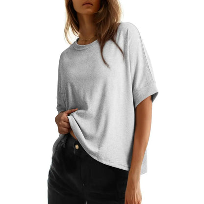 Women's Oversized T-Shirt | Soft Loose Fit Casual Crew Neck Basic Tee for Everyday Wear