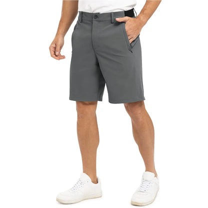 Men's 9" Golf Shorts Quick-Dry Stretch Lightweight Casual Work Shorts with 3 Pockets