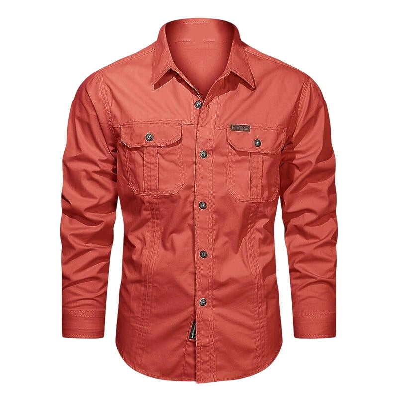 📢📢50% OFF !! ⏰Men's Long Sleeve Cotton Workwear Shirt