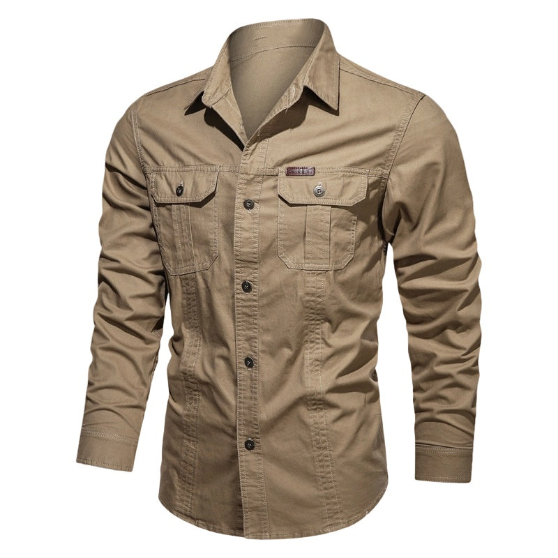 📢📢50% OFF !! ⏰Men's Long Sleeve Cotton Workwear Shirt