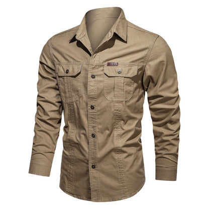 📢📢50% OFF !! ⏰Men's Long Sleeve Cotton Workwear Shirt