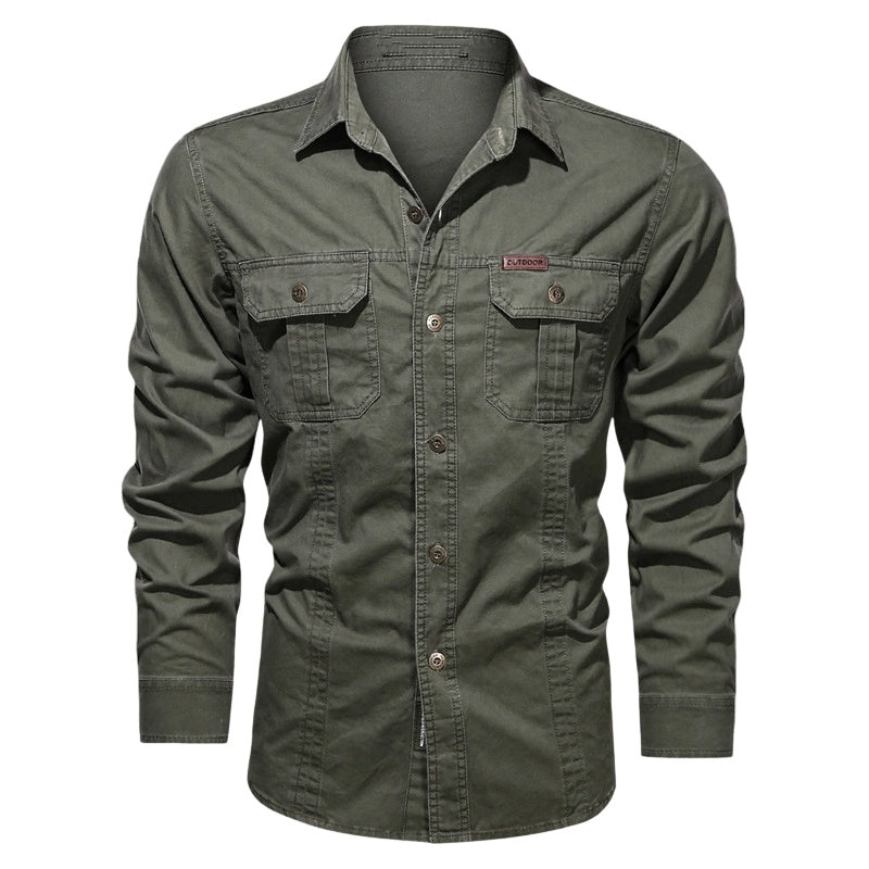 📢📢50% OFF !! ⏰Men's Long Sleeve Cotton Workwear Shirt