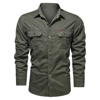 📢📢50% OFF !! ⏰Men's Long Sleeve Cotton Workwear Shirt