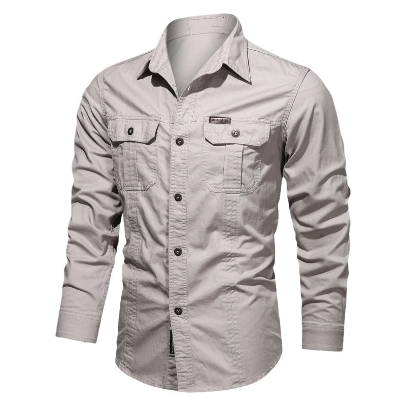 📢📢50% OFF !! ⏰Men's Long Sleeve Cotton Workwear Shirt