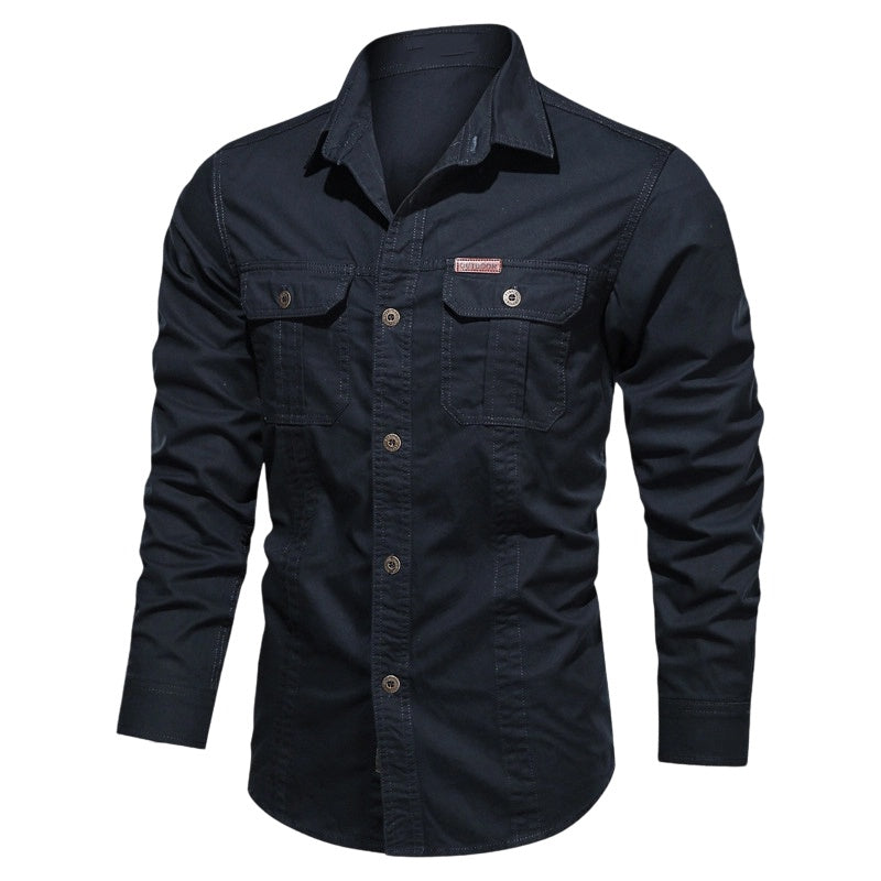 📢📢50% OFF !! ⏰Men's Long Sleeve Cotton Workwear Shirt