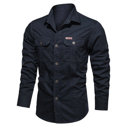 📢📢50% OFF !! ⏰Men's Long Sleeve Cotton Workwear Shirt