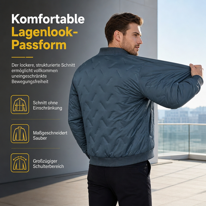 📢🎉50%Rabatt!!!🛍️✨Herren-Winterjacke mit Fleecefutter und Wattierung